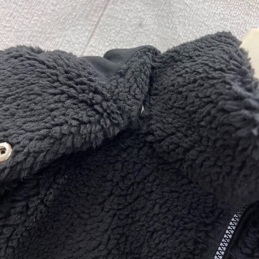 Alo Yoga Black Fleece Zip-Up Jacket - Picture 4 of 5